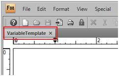 Variable dialog box
